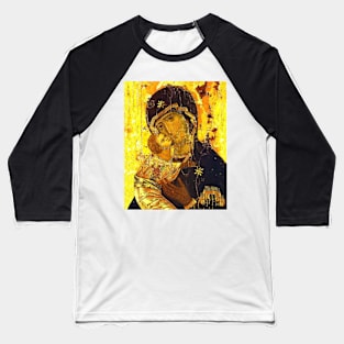 Our Lady Virgin Mary icon 3 Vladimir Baseball T-Shirt